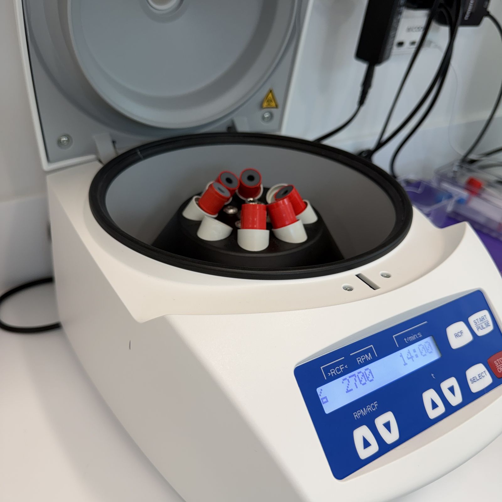 Centrifuge used to prepare LPRF from a patient's own blood