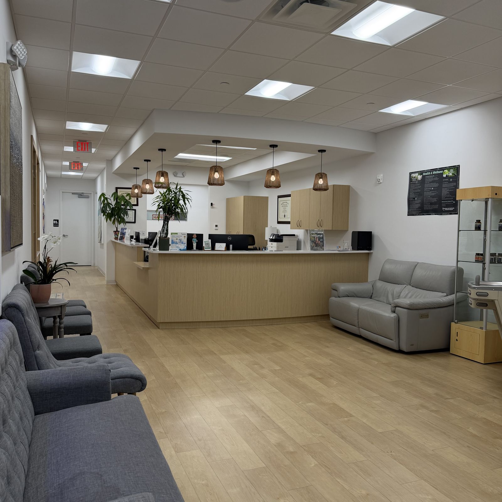 Natural Smiles patient lounge and reception area